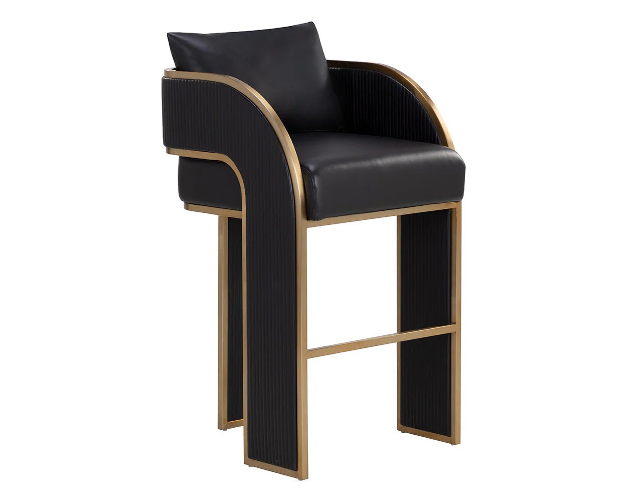 Baz Bar Stool - Napa Black - Central Designs