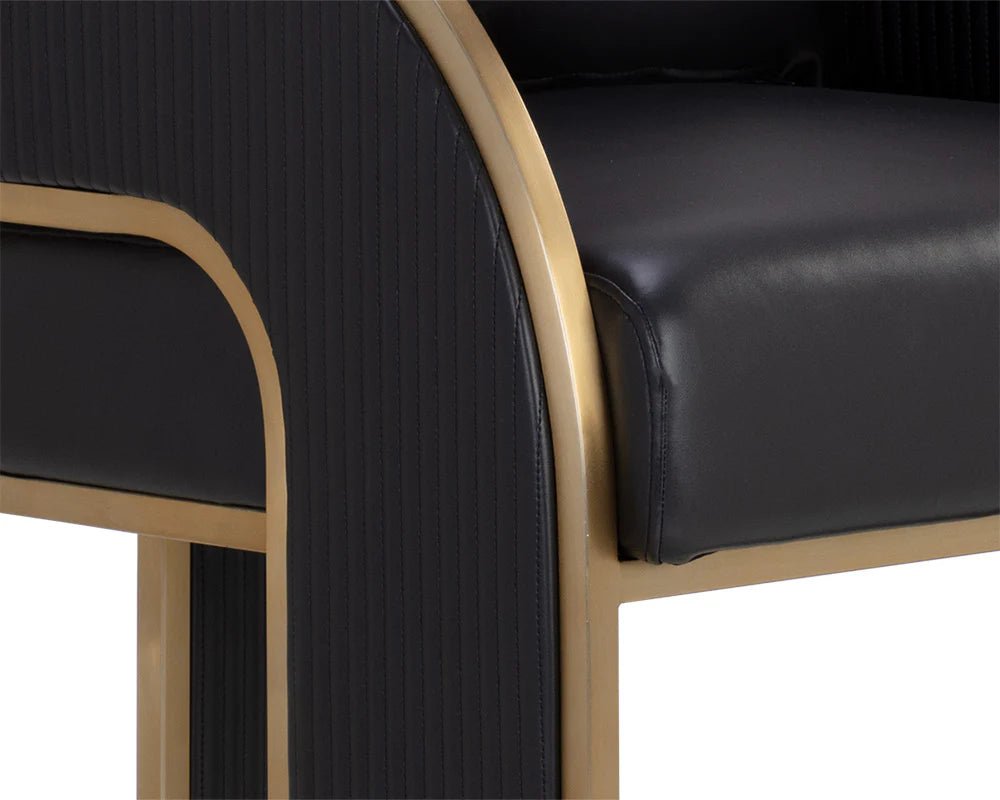 Baz Bar Stool - Napa Black - Central Designs