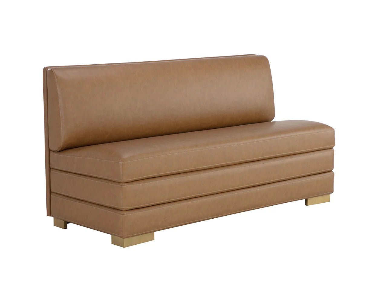 Radcliff Banquette - Milliken Cognac - Central Designs