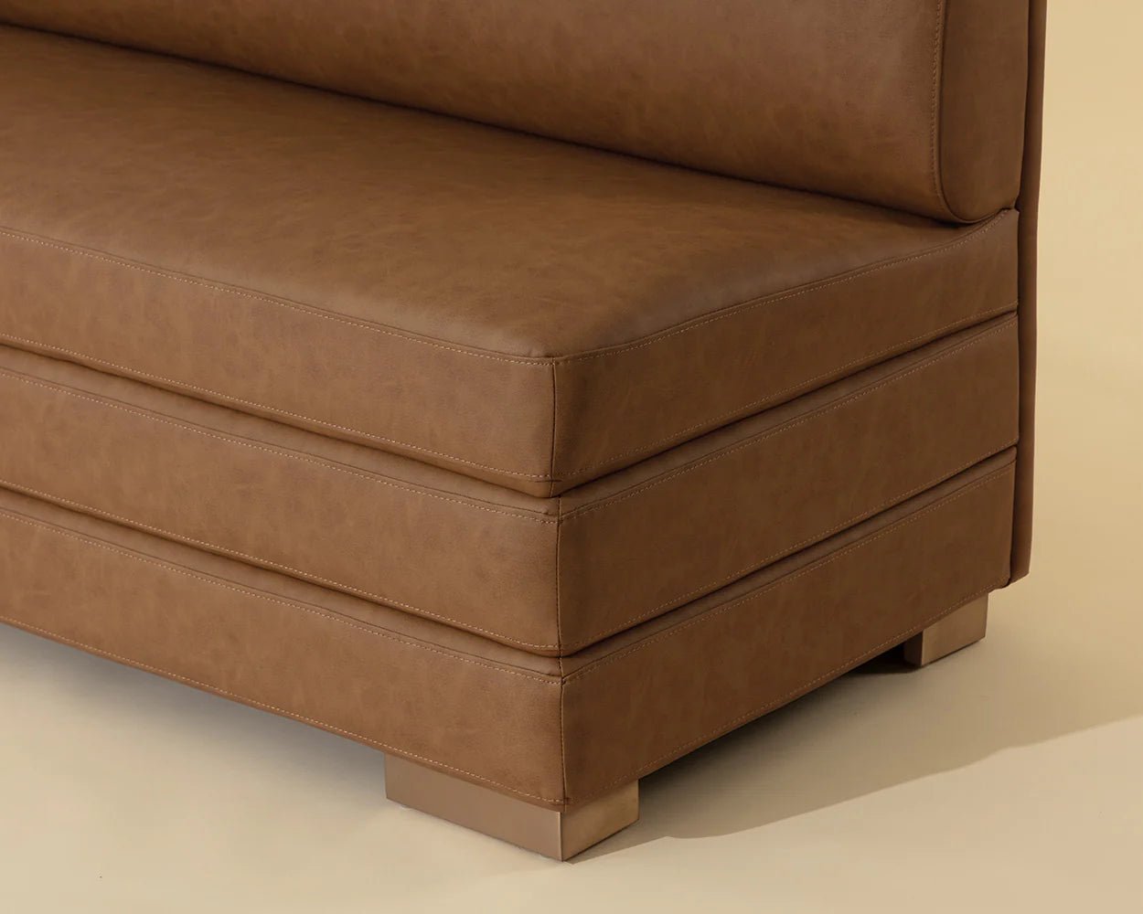 Radcliff Banquette - Milliken Cognac - Central Designs