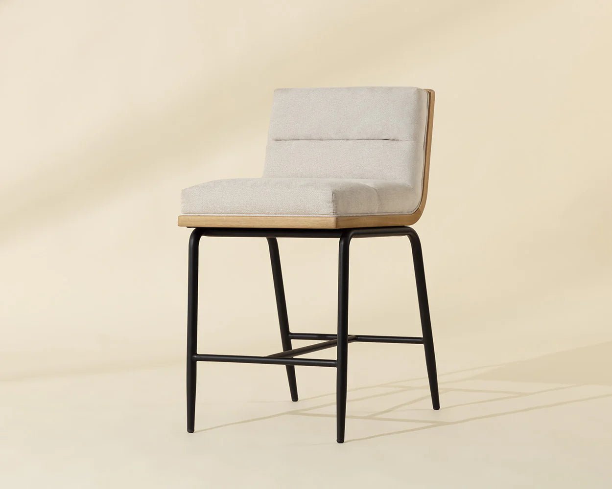 Abilene Counter Stool - Polo Club Muslin - Central Designs