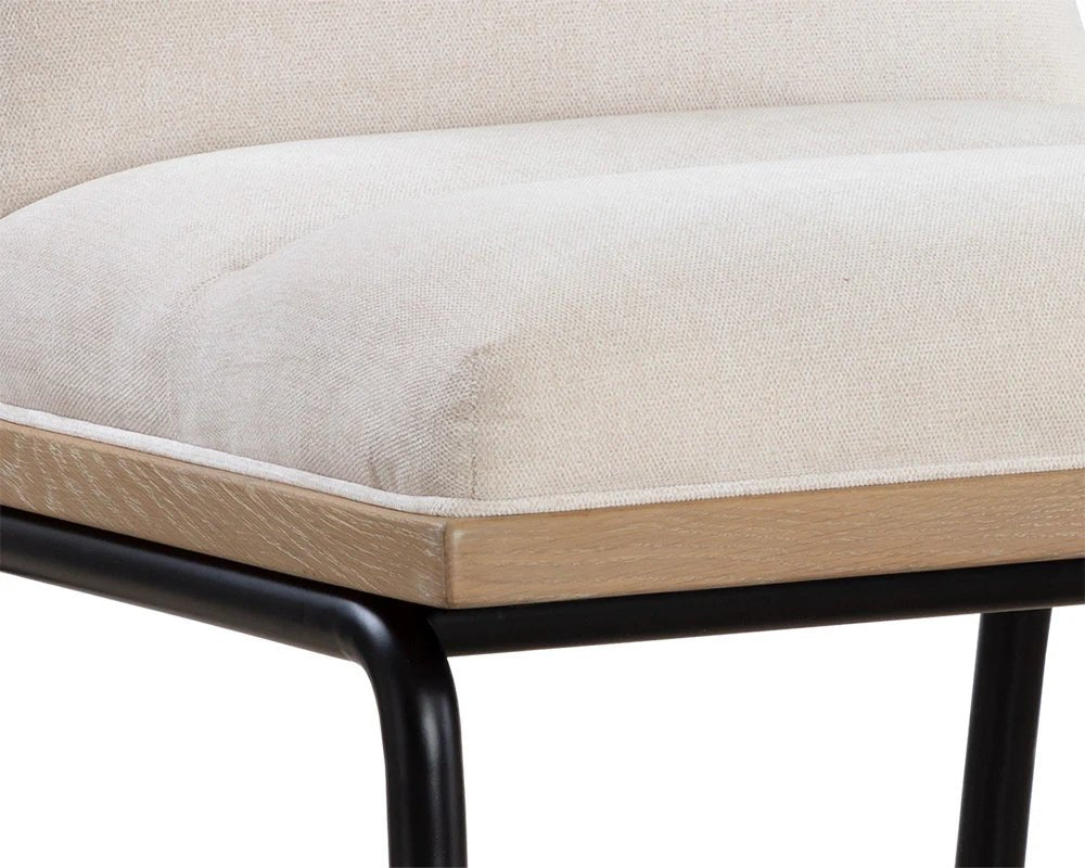 Abilene Counter Stool - Polo Club Muslin - Central Designs