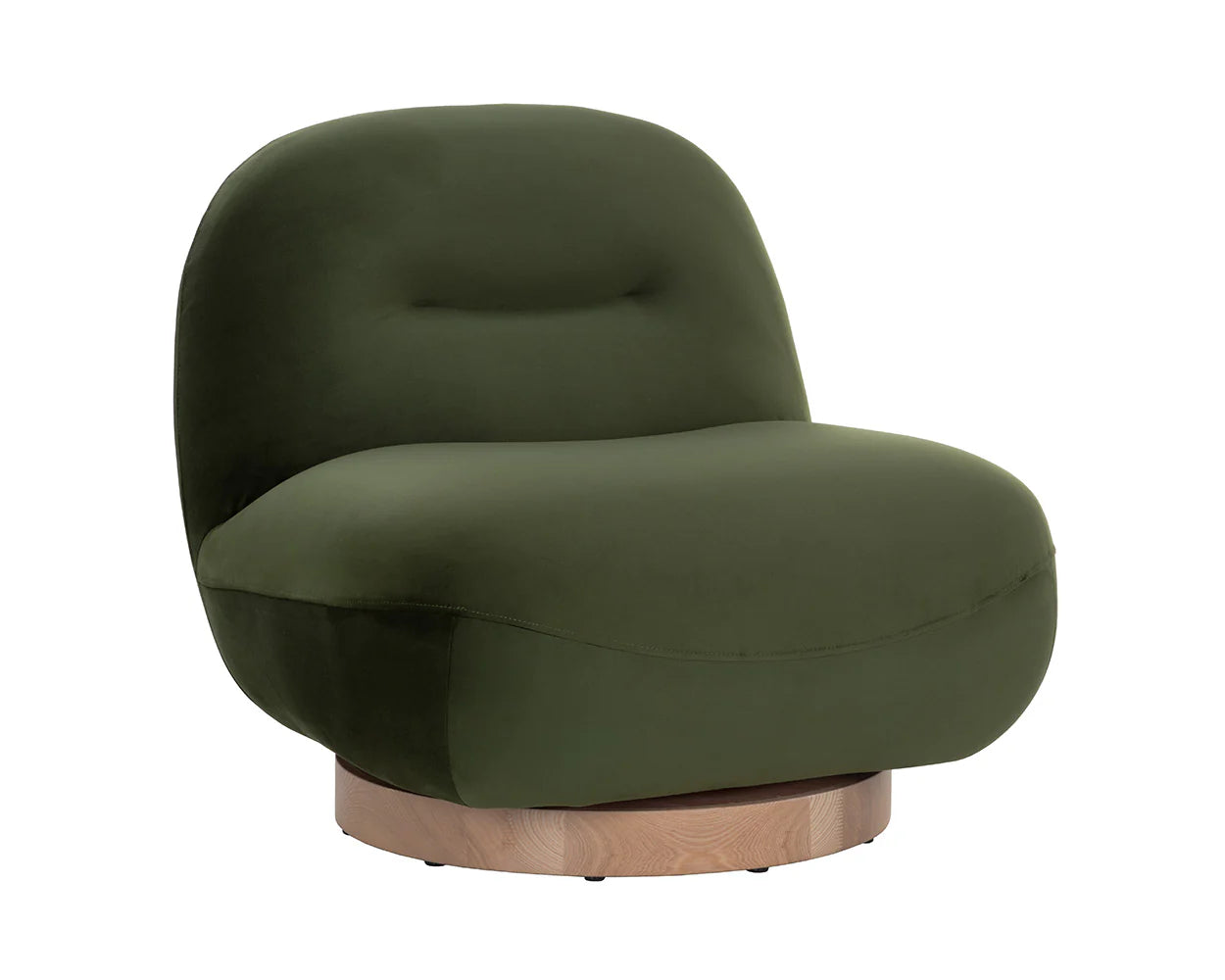 Franze Swivel Lounge Chair  Moss Green