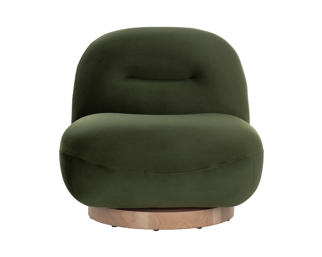 Franze Swivel Lounge Chair  Moss Green