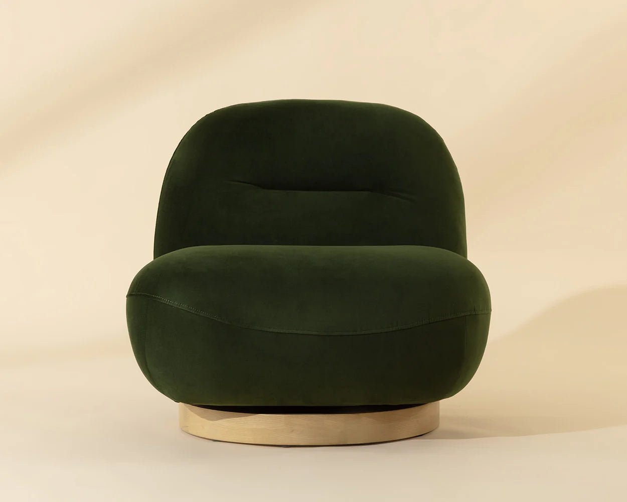 Franze Swivel Lounge Chair - Moss Green - Central Designs