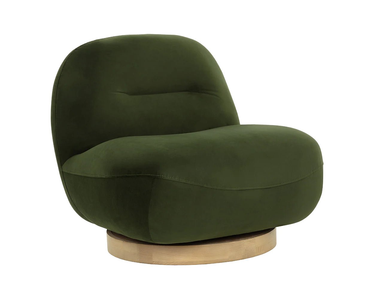 Franze Swivel Lounge Chair - Moss Green - Central Designs