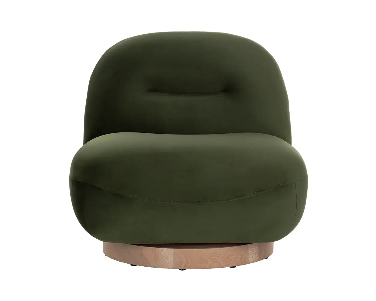 Franze Swivel Lounge Chair  Moss Green