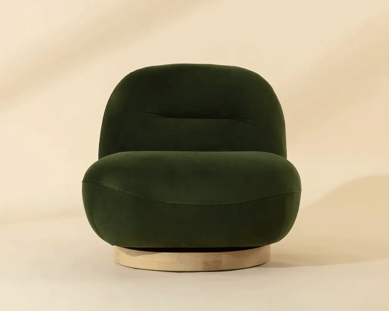 Franze Swivel Lounge Chair - Moss Green - Central Designs