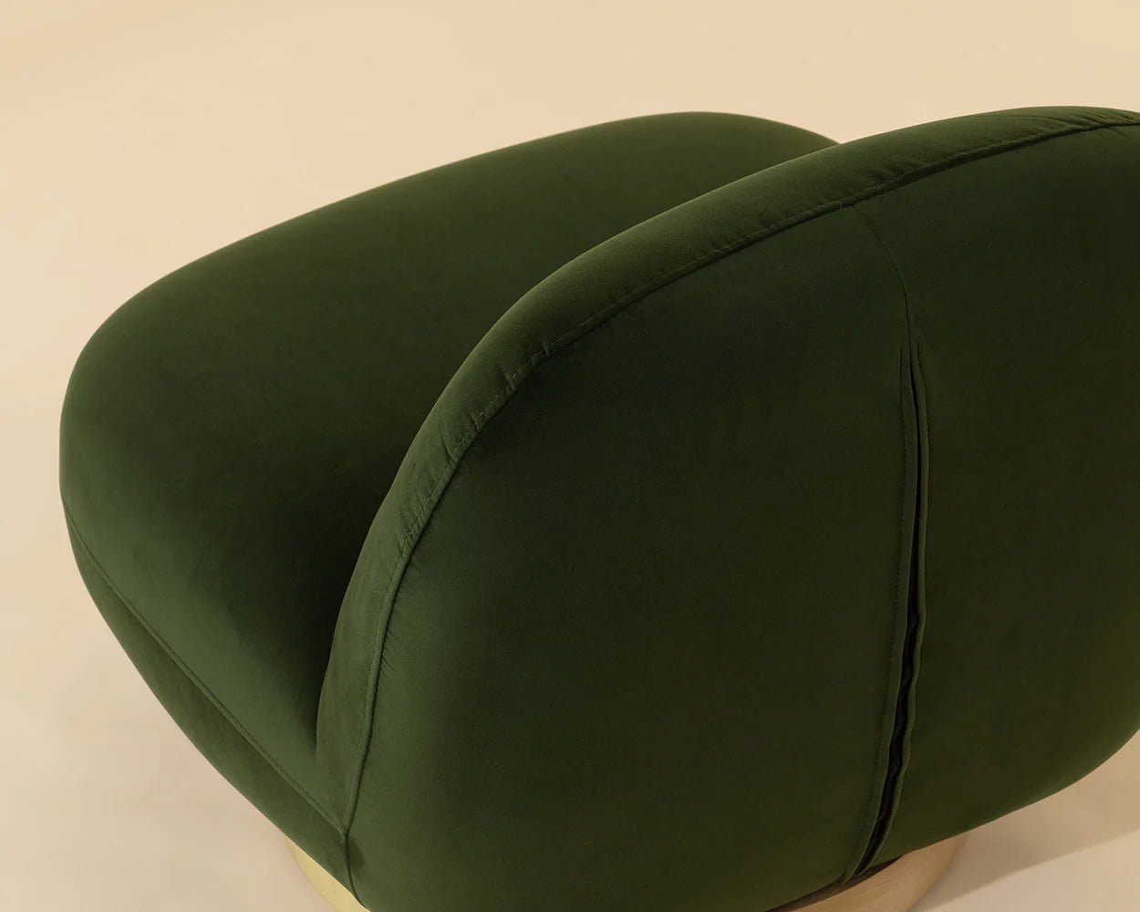 Franze Swivel Lounge Chair - Moss Green - Central Designs
