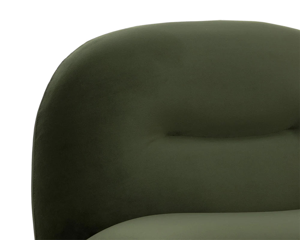 Franze Swivel Lounge Chair  Moss Green