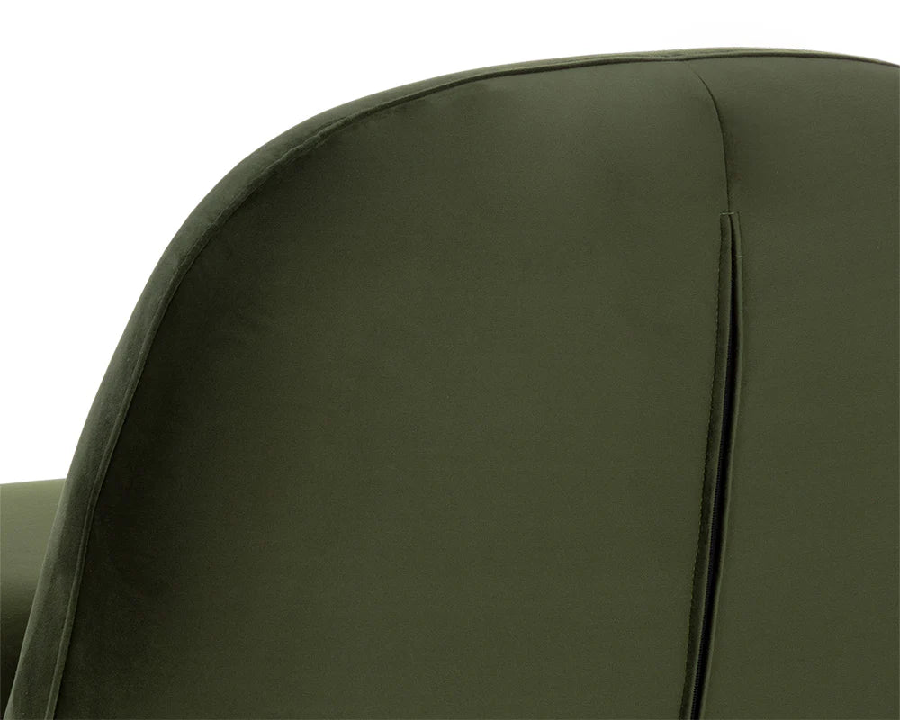 Franze Swivel Lounge Chair  Moss Green