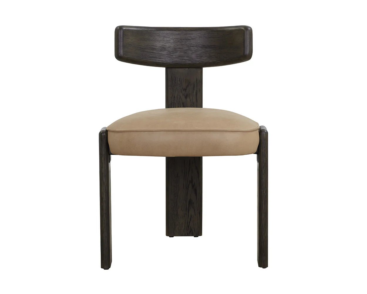 Horton Dining Chair - Dark Brown - Sahara Sand Leather - Central Designs