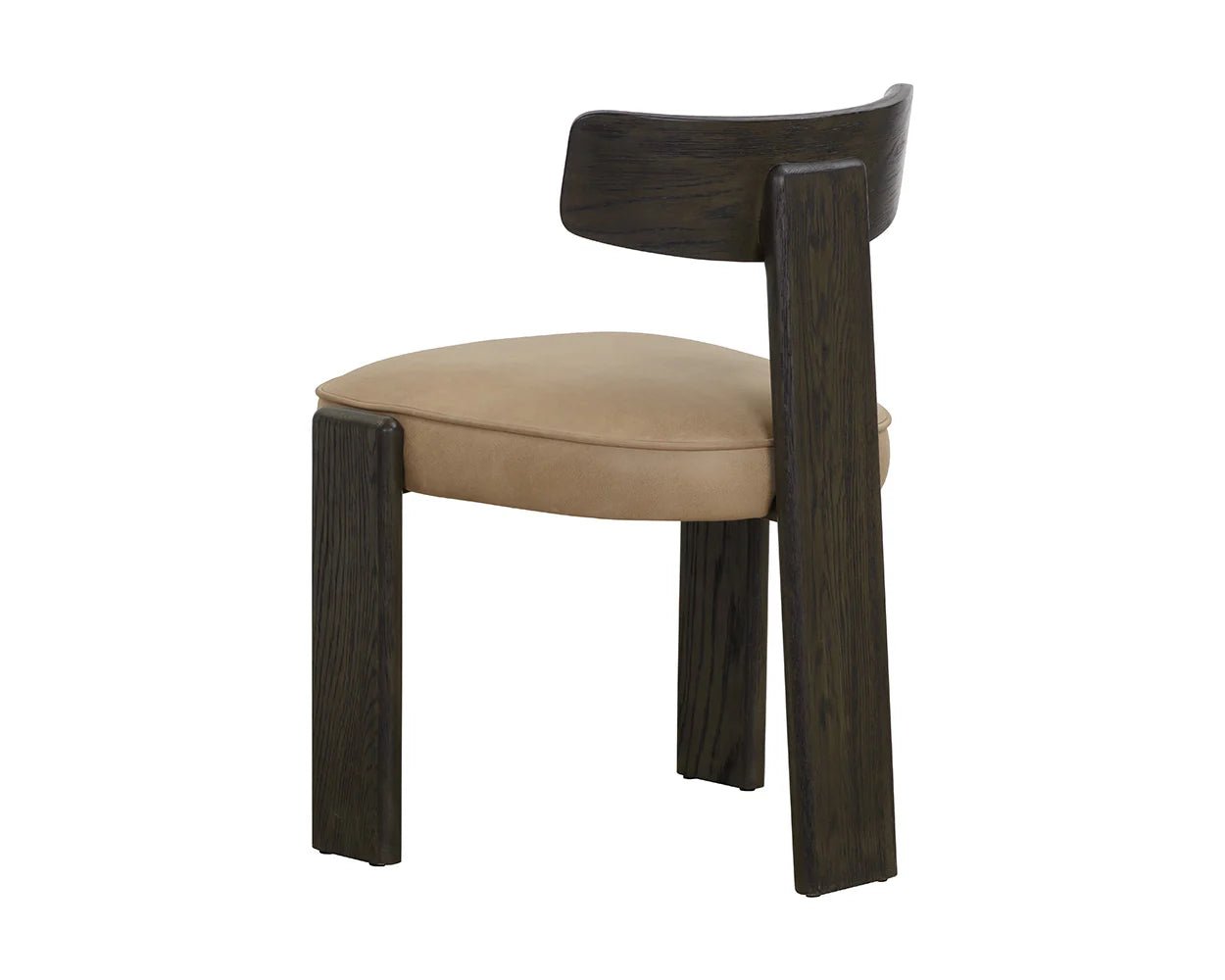 Horton Dining Chair - Dark Brown - Sahara Sand Leather - Central Designs