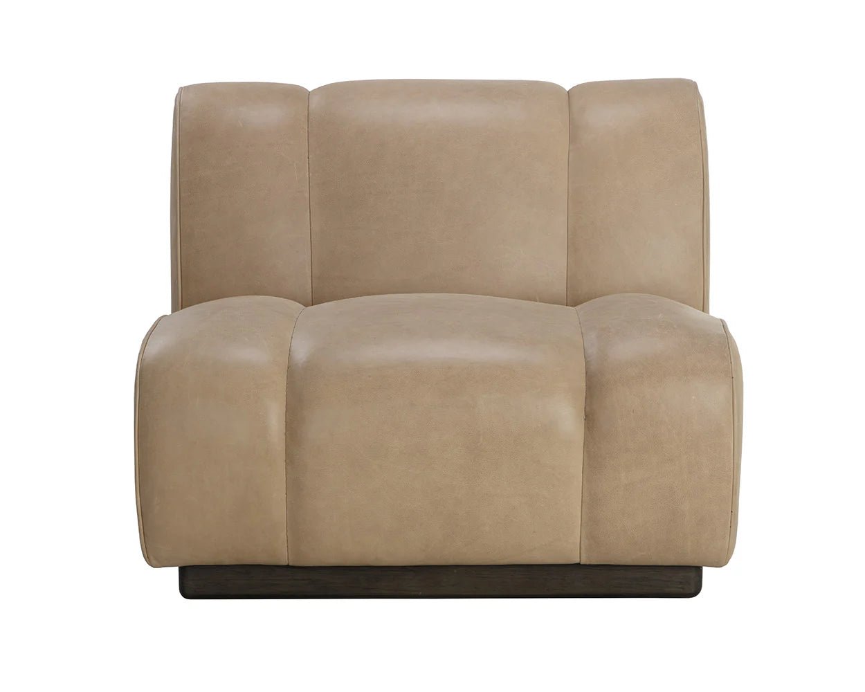Blaise Swivel Lounge Chair - Sahara Sand Leather - Central Designs