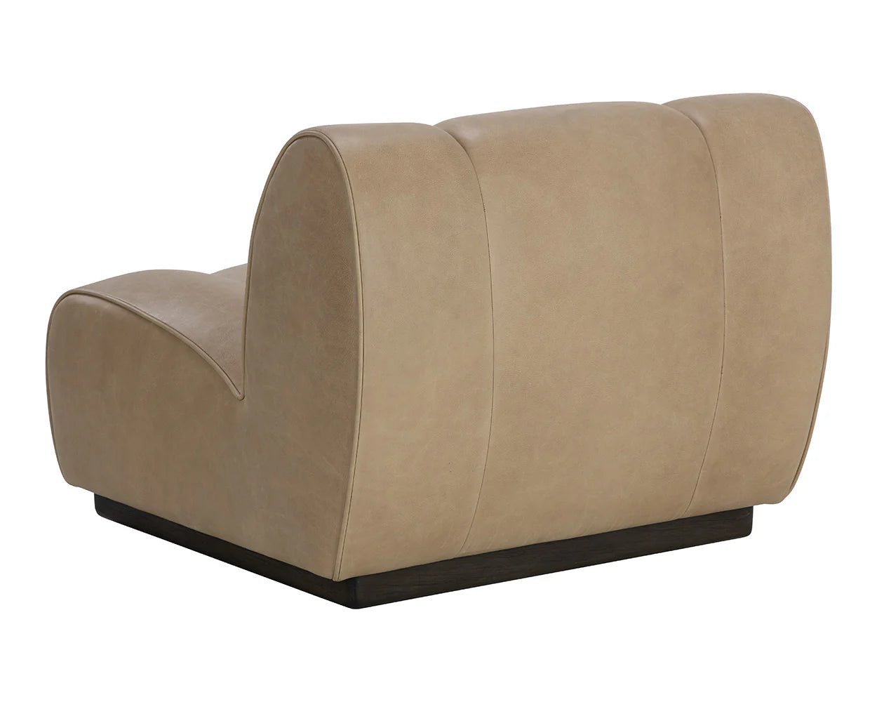 Blaise Swivel Lounge Chair - Sahara Sand Leather - Central Designs