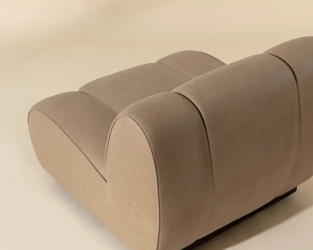Blaise Swivel Lounge Chair - Sahara Sand Leather - Central Designs
