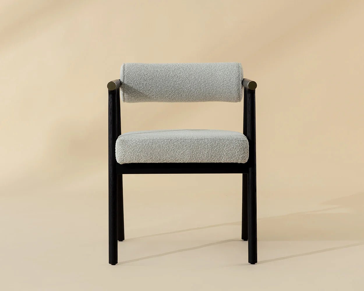 Sova Dining Armchair - Black - Copenhagen White - Central Designs