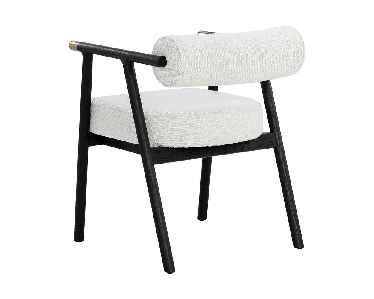 Sova Dining Armchair - Black - Copenhagen White - Central Designs