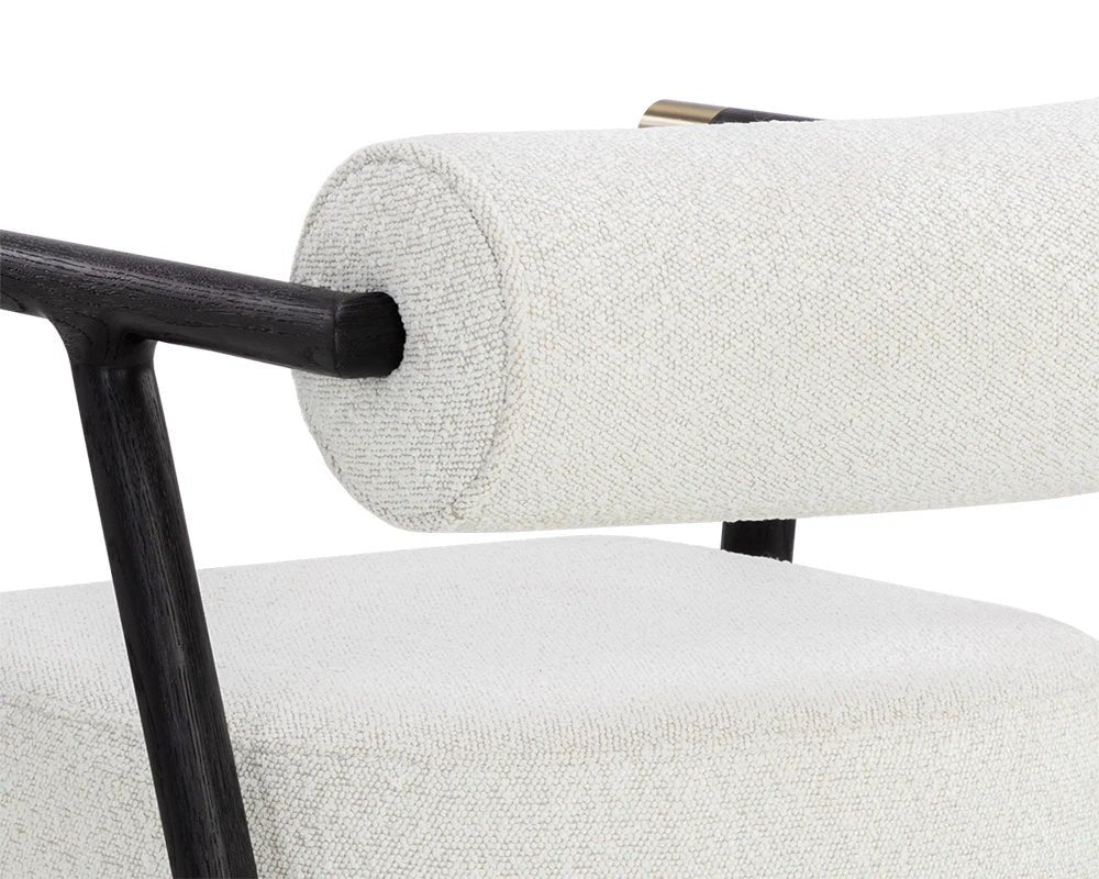 Sova Dining Armchair - Black - Copenhagen White - Central Designs