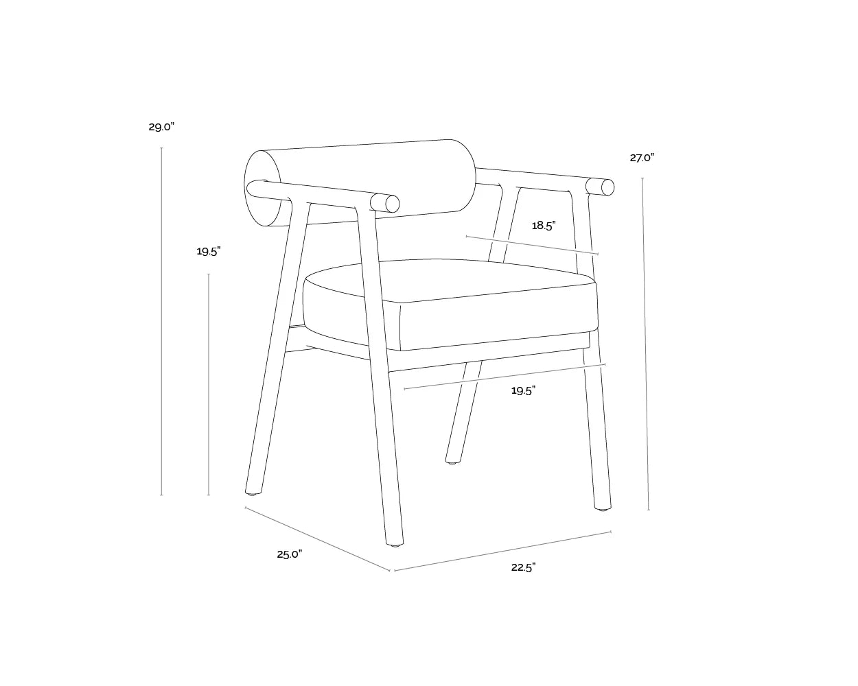 Sova Dining Armchair