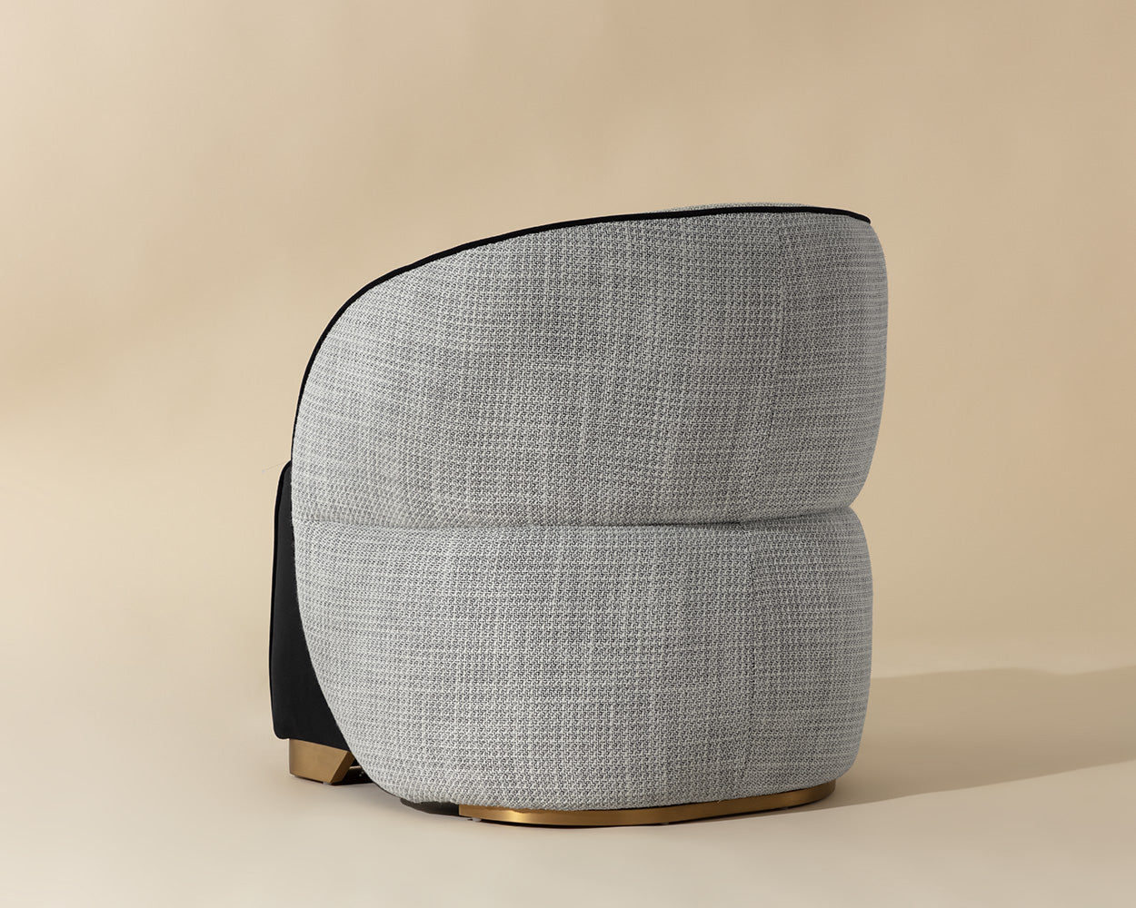 Fatina Lounge Chair - Abbington Black / Vera White Pepper - Central Designs