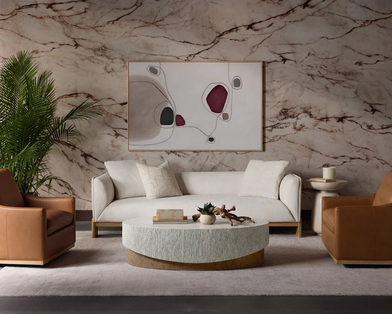 Anwa Sofa - Polo Club Muslin - Central Designs