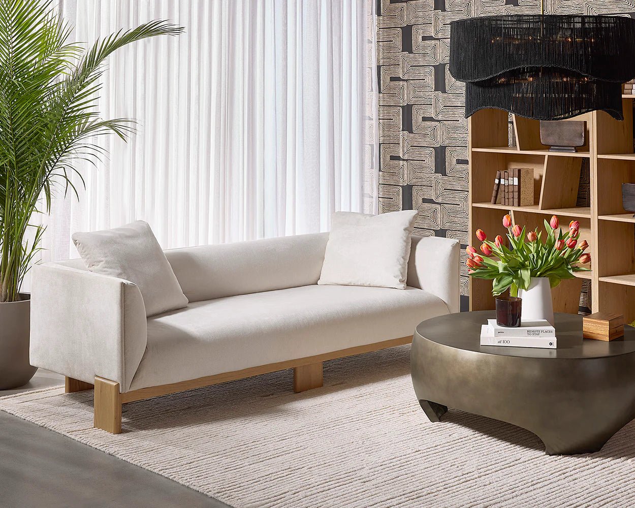 Anwa Sofa - Polo Club Muslin - Central Designs