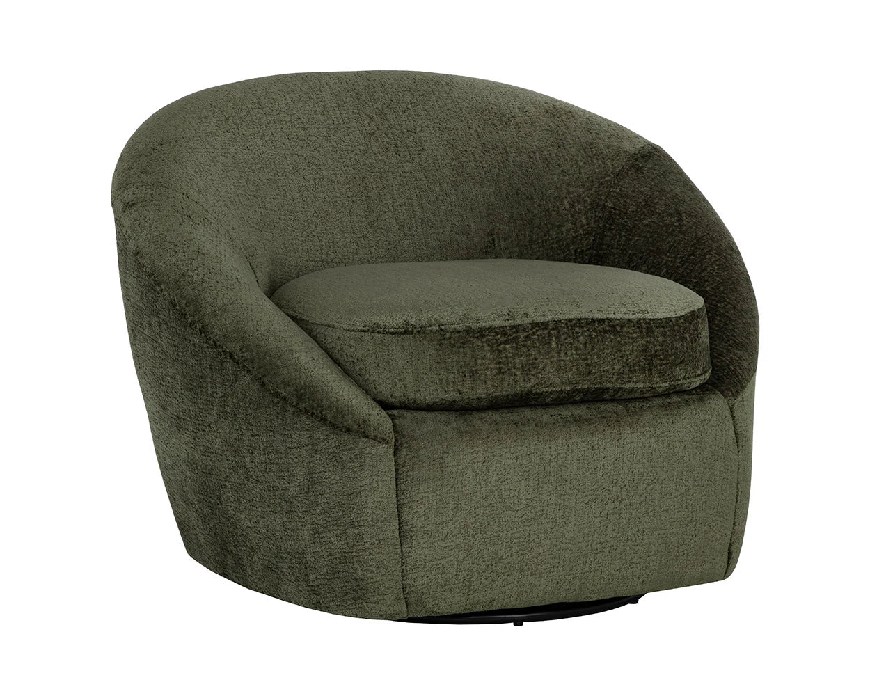 Bliss Swivel Lounge Chair Bergen Olive