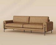 Camus Sofa - Ludlow Sesame Leather - Central Designs