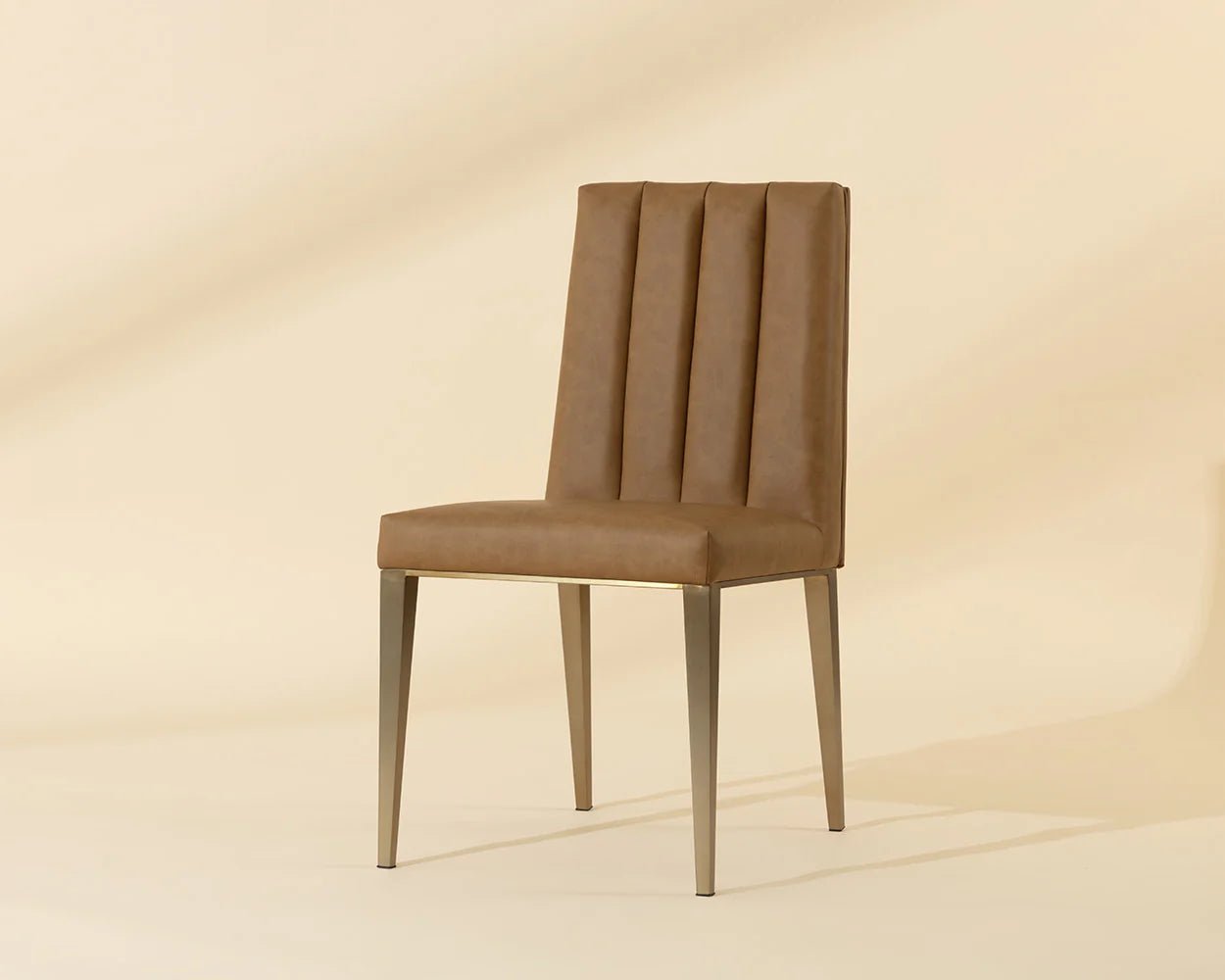 Wilbur Dining Chair - Milliken Cognac - Central Designs