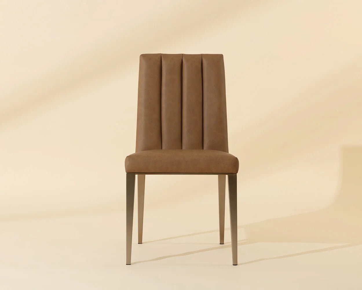 Wilbur Dining Chair - Milliken Cognac - Central Designs