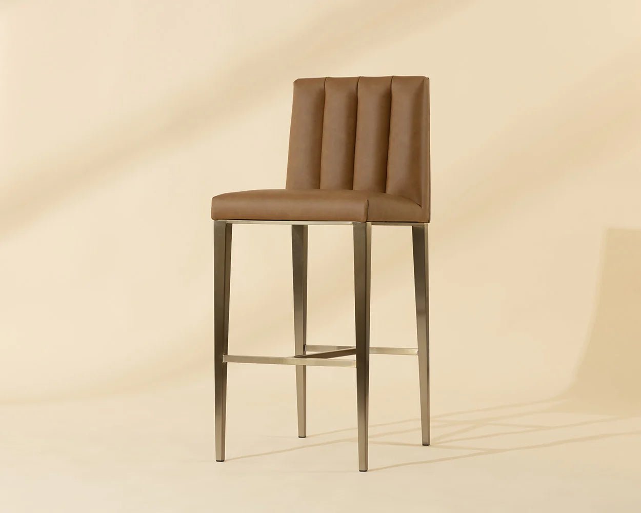 Wilbur Barstool - Milliken Cognac - Central Designs