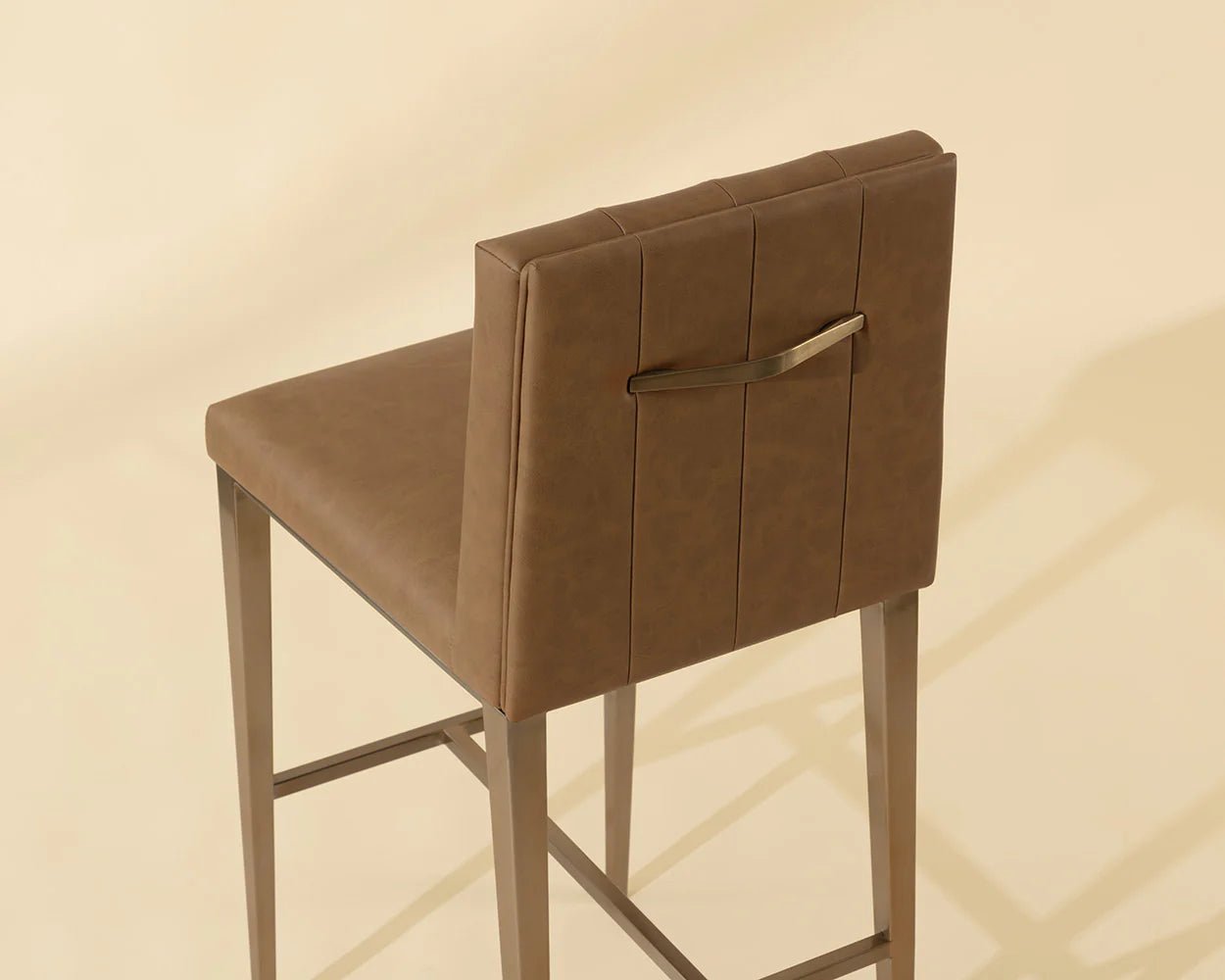 Wilbur Bar Stool - Milliken Cognac - Central Designs