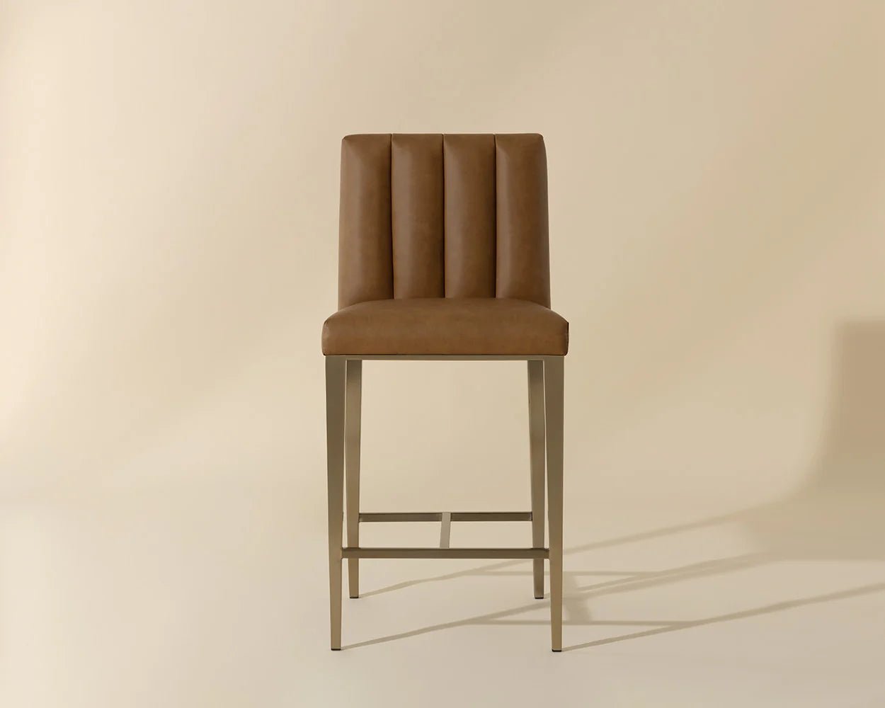 Wilbur Counter Stool - Milliken Cognac - Central Designs