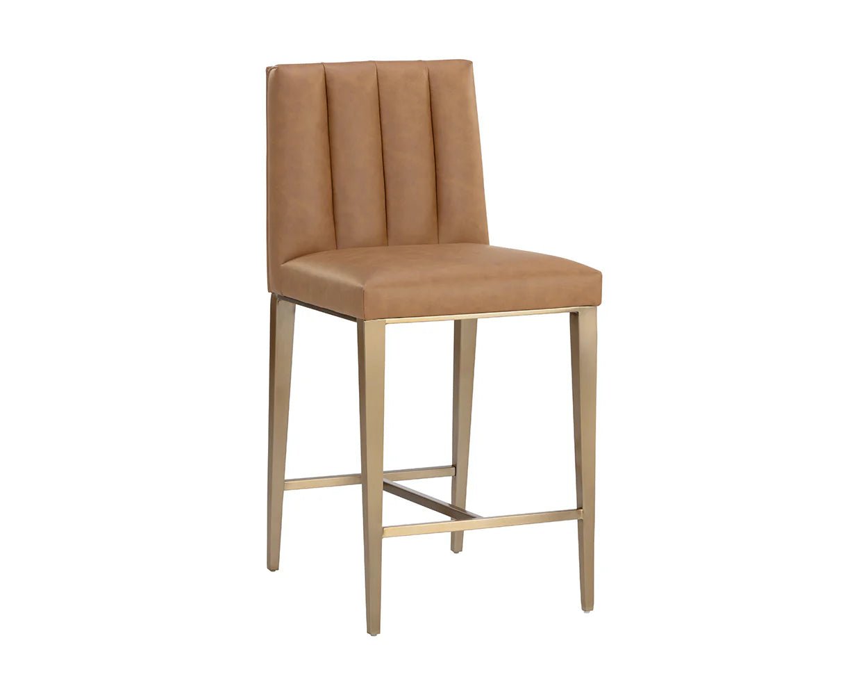 Wilbur Counter Stool - Milliken Cognac - Central Designs