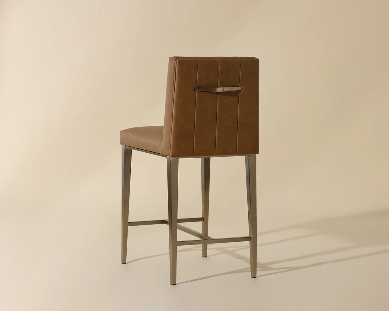 Wilbur Counter Stool - Milliken Cognac - Central Designs