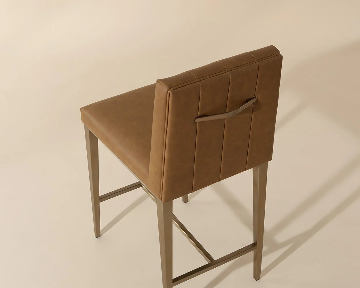 Wilbur Counter Stool - Milliken Cognac - Central Designs