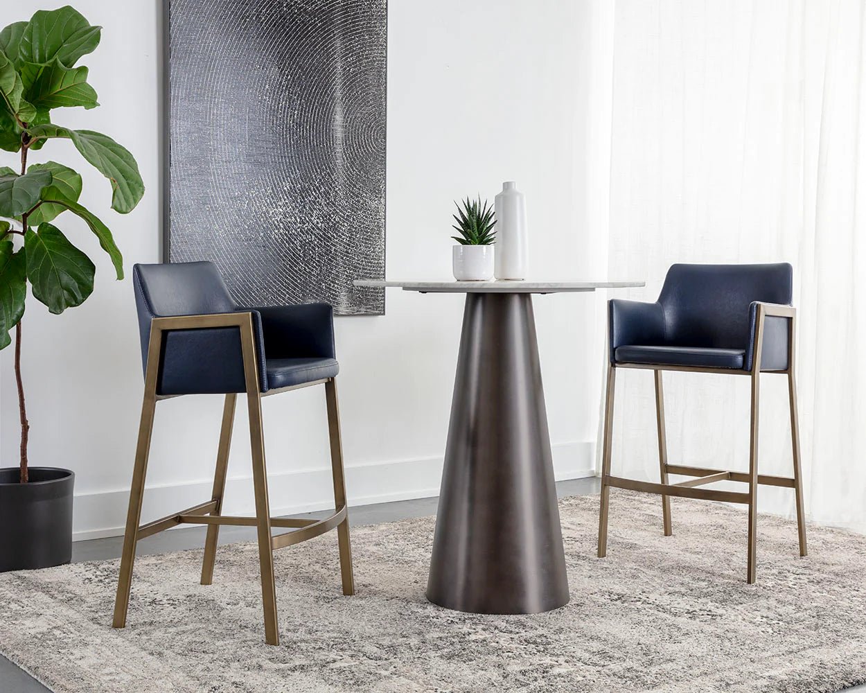 Bernadette Bar Stool - Bravo Admiral - Central Designs
