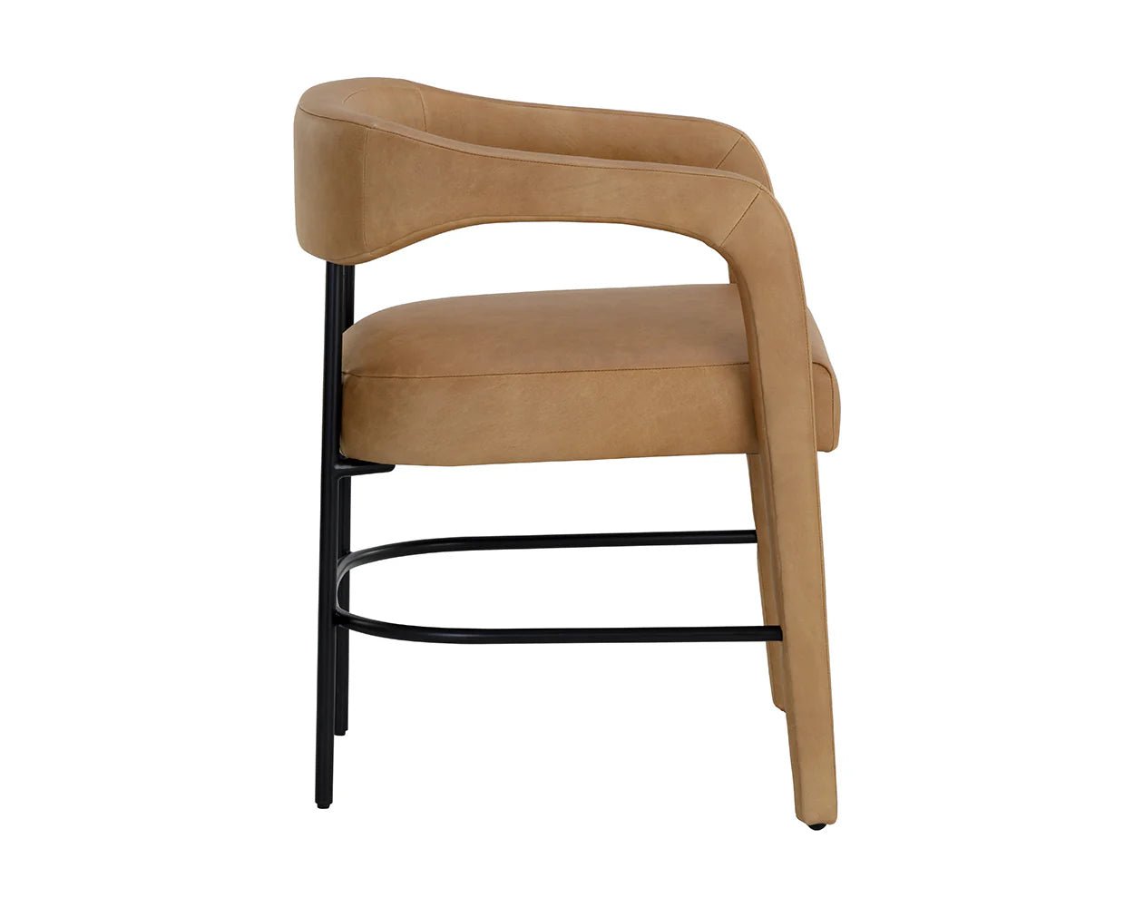 Mavia Dining Armchair - Ludlow Sesame Leather - Central Designs
