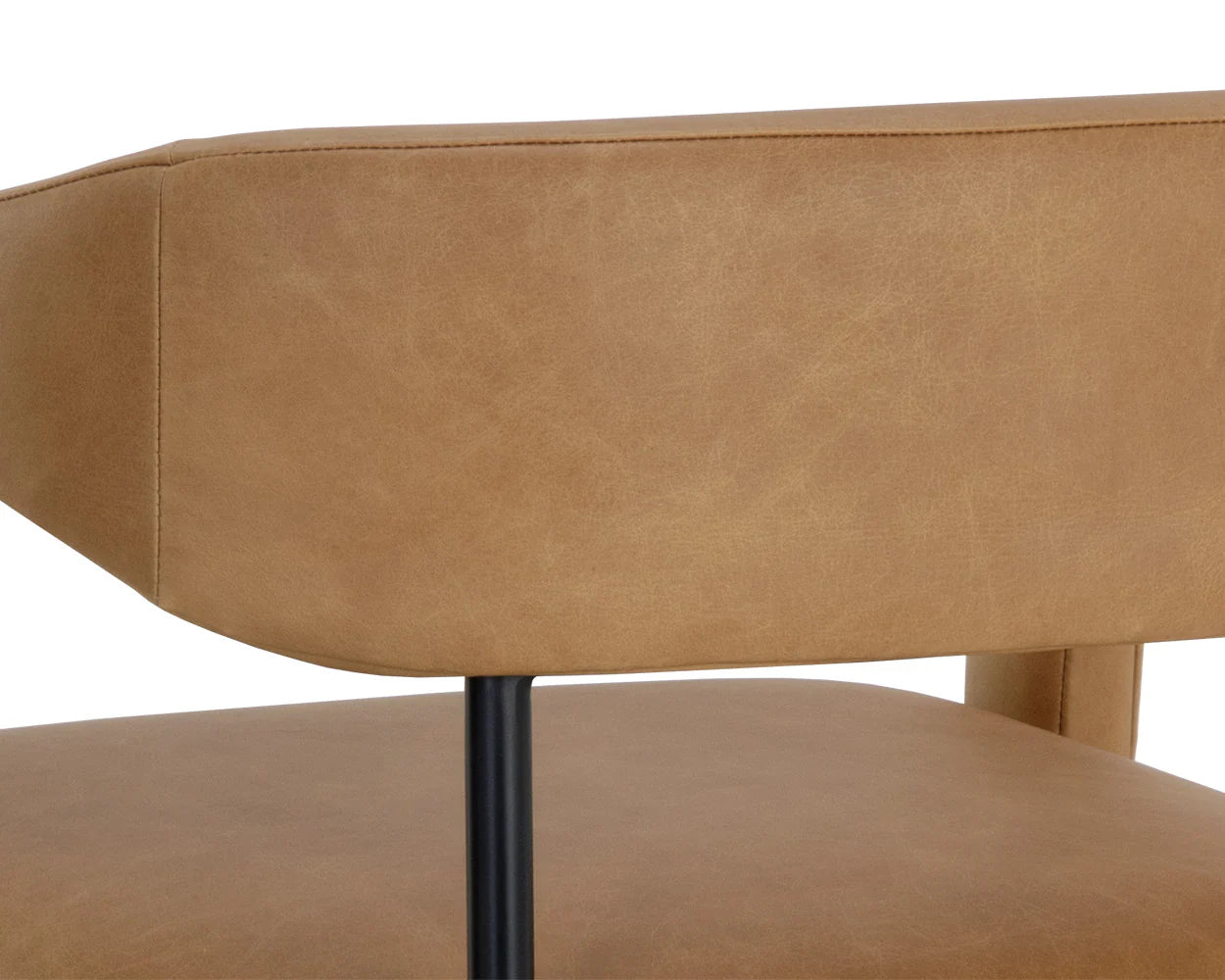Mavia Dining Armchair - Ludlow Sesame Leather - Central Designs