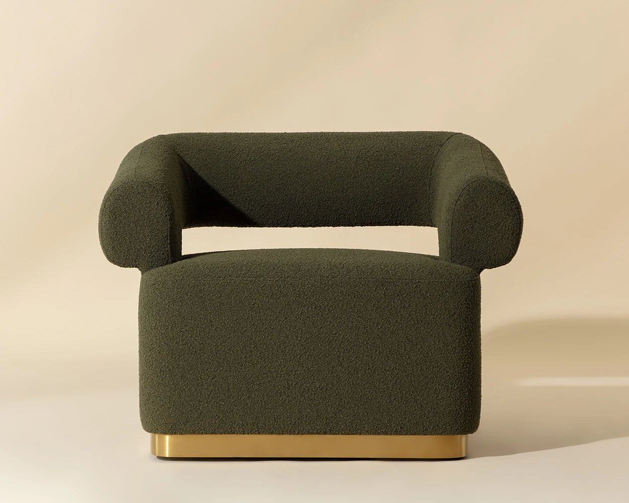 Aggie Swivel Lounge Chair - Copenhagen Olive - Central Designs