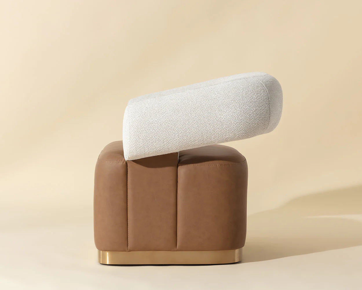 Aggie Swivel Lounge Chair - Milliken Cognac / Rhea Light Barley