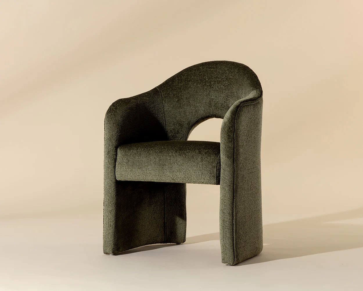 Anaya Dining Armchair - Bergen Olive - Central Designs