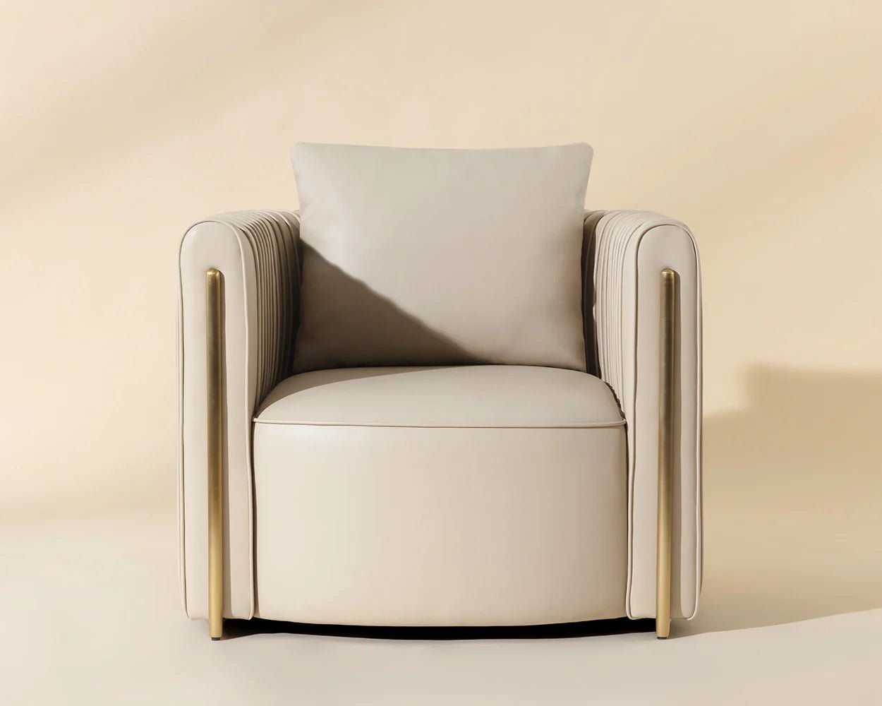 Alix Lounge Chair - Napa Beige - Central Designs