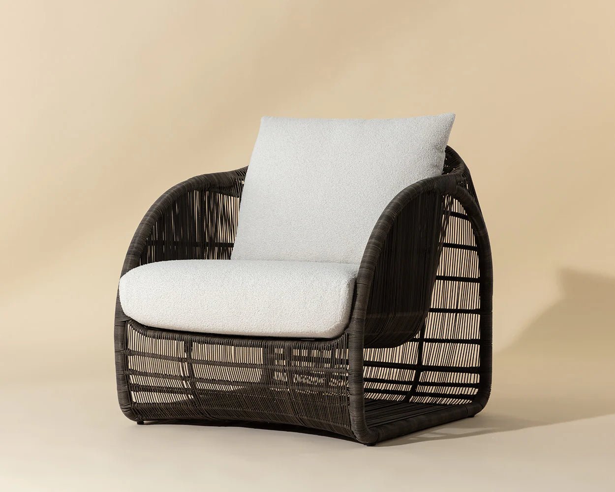 Tulum Lounge Chair - Louis Cream - Central Designs