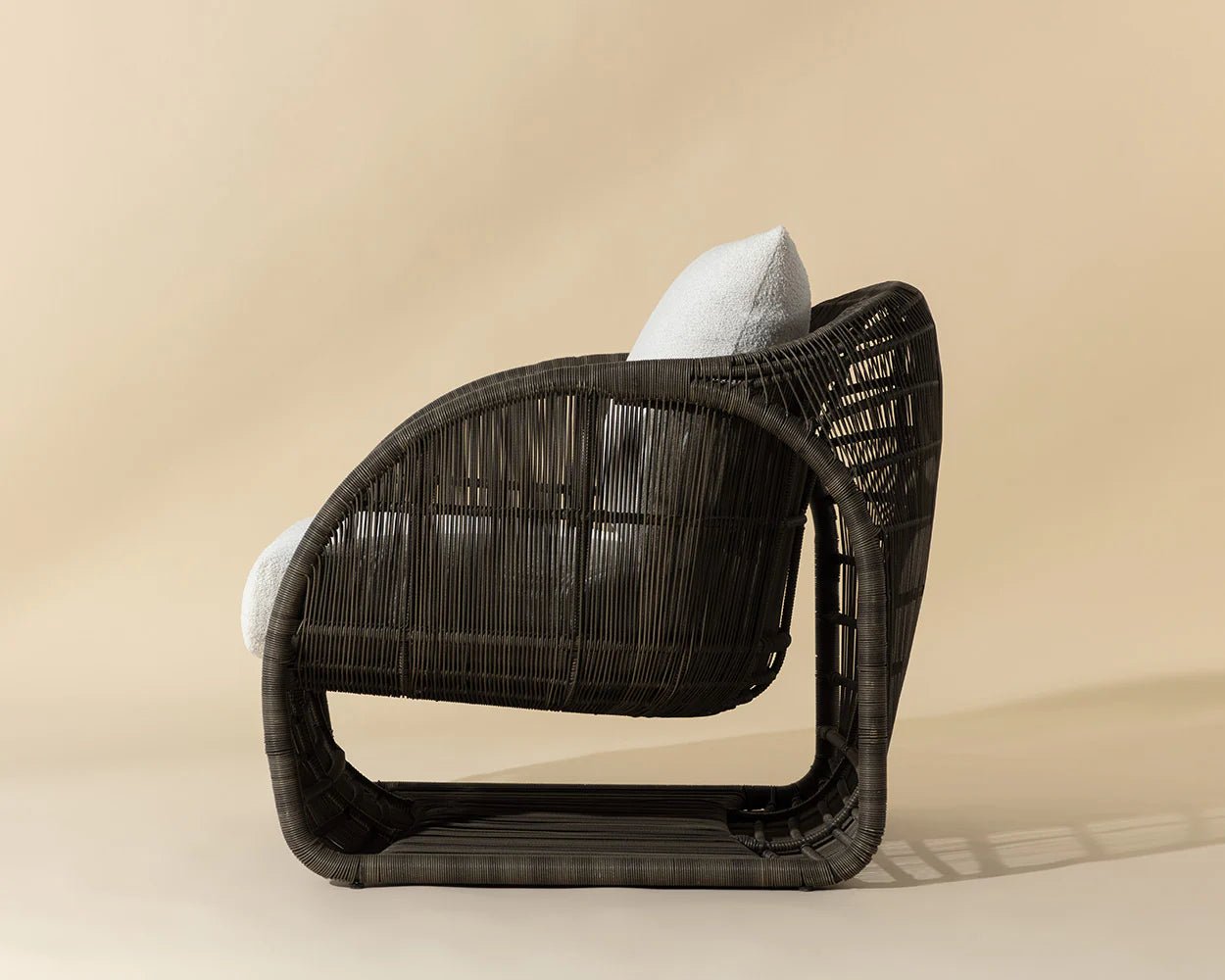 Tulum Lounge Chair - Louis Cream - Central Designs