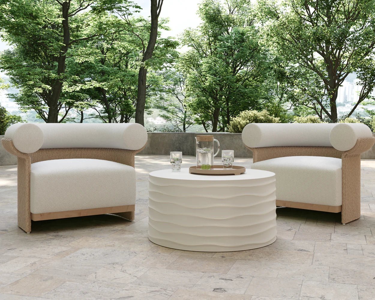 Asos Lounge Chair - Louis Cream - Central Designs