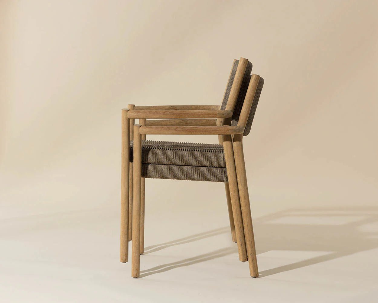 Kavala Stackable Dining Armchair - Natural - Central Designs