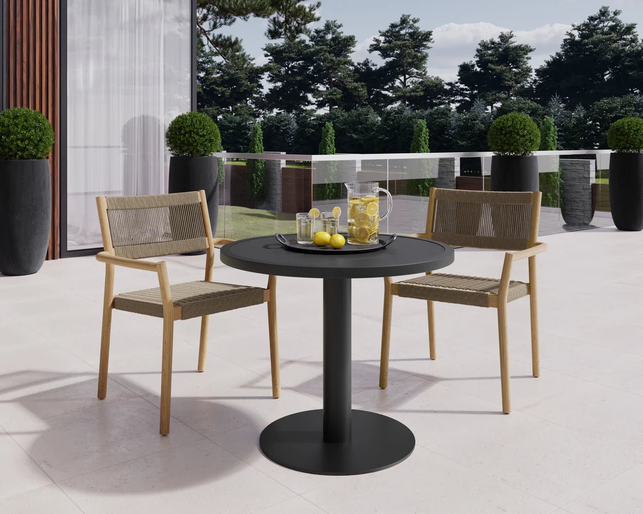Kavala Stackable Dining Armchair - Natural - Central Designs