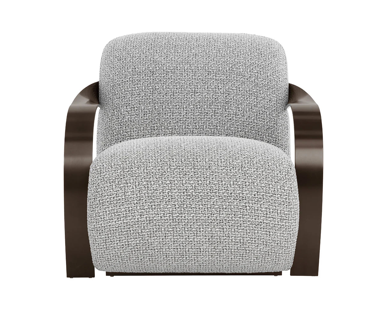 Sonesta Lounge Chair - Dark Bronze - Helios Check Black - Central Designs